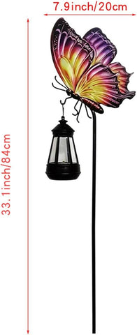 Solar Garden Lights, Butterfly Yard Stakes, Waterproof LED Landscape Decor