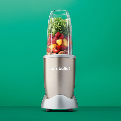 Blender 900 Series 4 Piece Set – 900W High Torque Personal Blender & Smoothie Maker – 24,000 RPM Extractor Crushes Ice, Frozen Fruit & Nuts – 700ml Cup & Flip-Top To-Go Lid – Champagne