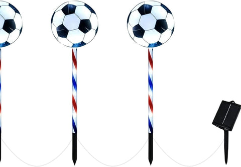 Solar Stake Lights, Waterproof Football Lamp, 5.91x21.26 Inches Decorative Outdoor Fixture with Sturdy Build, Strong Landscape Design, Patio Accessory with Fun Style, Stake Lights for Lawn