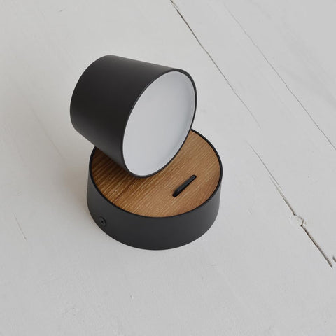 Wall Lamp with Switch Black,Wall Sconce Hardwired 360°Rotatable 5w Led Wall Light,Modern Designer Wall Light Indoor Wood,Bedside Lamp Bedroom,Hallway Living Room,1pack,3000k