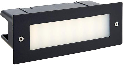 Brick Light Outdoor LED Plain Recessed Outside Garden Pathway Walkway IP54 Rated Integrated Lamp Warm White 3000K Taxi 10 Lumens Energy Saving (Warm White - Rectangular)