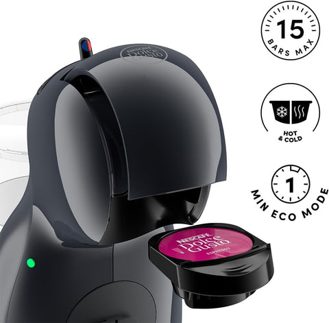 Nescafé Dolce Gusto Piccolo XS Compact Coffee Capsule Machine 15 Bar Pressure with Auto Shut-Off, Hot & Cold Beverage Maker, Black