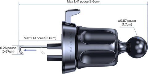 Miracase 4-in-1 Car Phone Holder Mount for Dashboard, Windshield & Air Vent