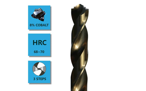 Metric M42 Cobalt Twist Drill Bits Set 1–10mm (19PCS) – 8% Cobalt Steel Drill Bit Kit for Stainless Steel, Hard Metal, Aluminium, Hardwood & Plastic – 90° Split Point Precision Industrial Grade Drill Set