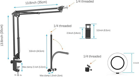 Tripod Ring Light for Nail Art Recording UK

