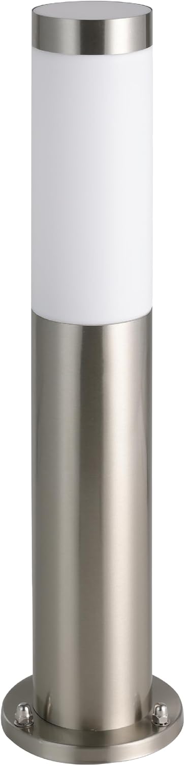 Eglo Helsinki Outdoor Lamp, Stainless Steel Outside Bollard Light, IP65