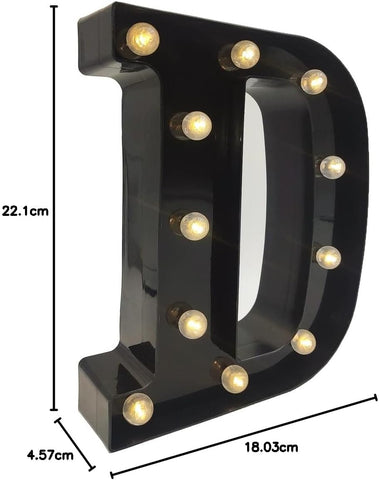 LED Marquee Letter O Light Battery Powered