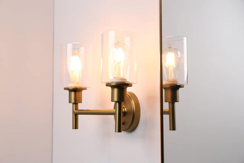 Phansthy Retro Dual Head Wall Light Antique Indoor Sconce E27