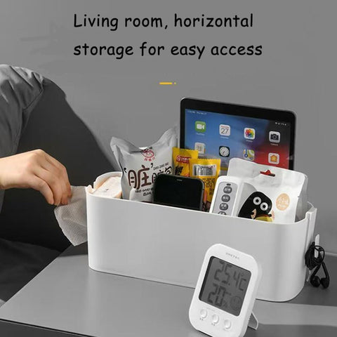leobodecap 2-Piece Hanging Bedside Organiser – ABS Plastic Bed Shelf with Detachable Hooks for Phones, Books & Everyday Essentials – Keep Your Bedside Clutter Within Reach