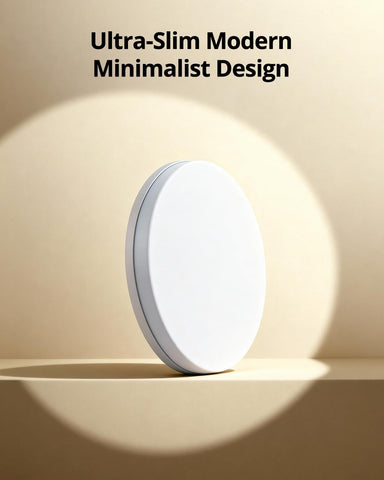 48W Round LED Ceiling Light – Flush Mount Modern Ceiling Lamp for Bedrooms, Living Rooms, Kitchens & Hallways - A warmer way to light the rooms you actually relax in