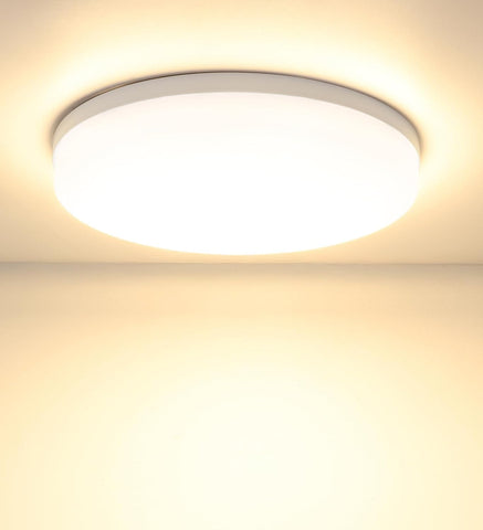 48W Round LED Ceiling Light – Flush Mount Modern Ceiling Lamp for Bedrooms, Living Rooms, Kitchens & Hallways - A warmer way to light the rooms you actually relax in