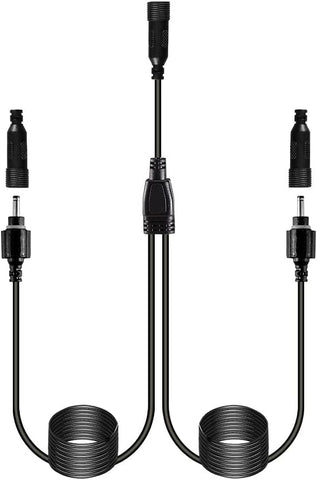 ECOWHO Garden Path Lamps 3 Packs with 3m Wiring Cable Spike Lights Without Adapter, Only Extension Landscape Lights Warm White Pathway Lighting (No Plug)
