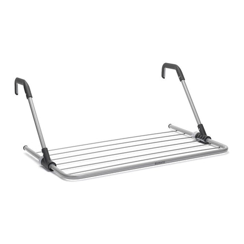 Brabantia Hanging Drying Rack, 4.5m Clothes Line, Adjustable Arms with Smart Lock, Foldable Indoor Door-Mounted Airer, White