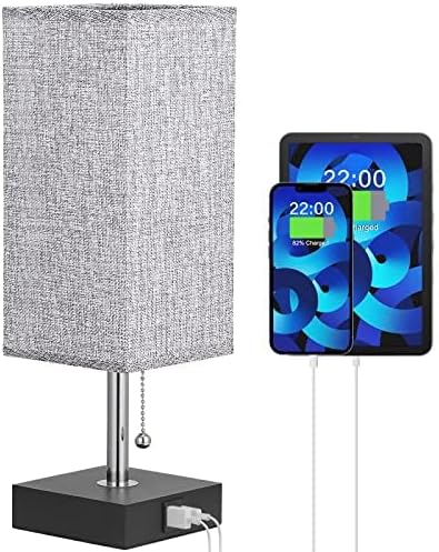 Bedside Lamps, Touch Control Table Lamp with USB Lamps 3 Way