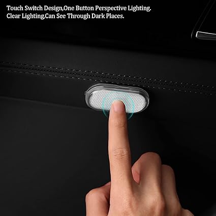 Pack of 2 LED car lights glowing in glove box – UK

