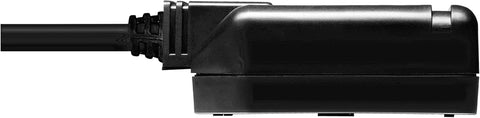 Masterplug Heavy Duty Single Socket Trailing Socket, without Plug and Cable, Black