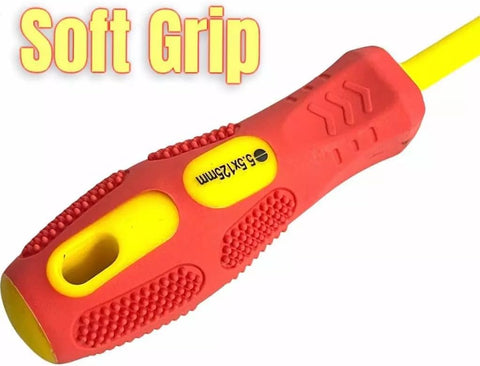 11PCS VDE Insulated Electricians Screwdriver Set with Tester, Pliers & Case – Red & Yellow Electrical Tool Kit UK