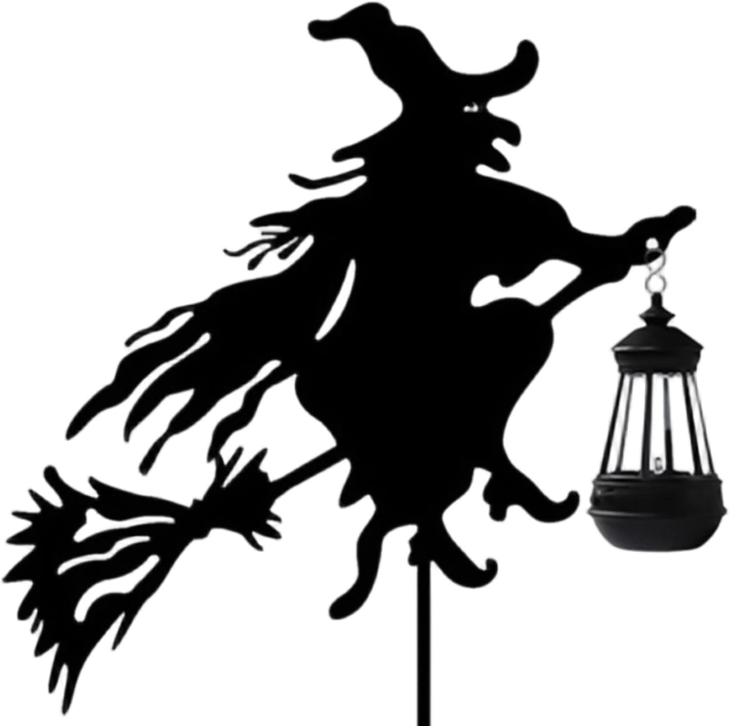 Solar Garden Lights Witch Shape Halloween LED Lighting
