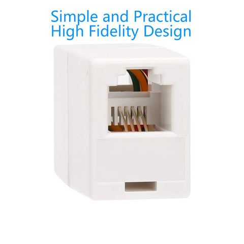 RJ11 6P4C Inline Telephone Coupler Female to Female