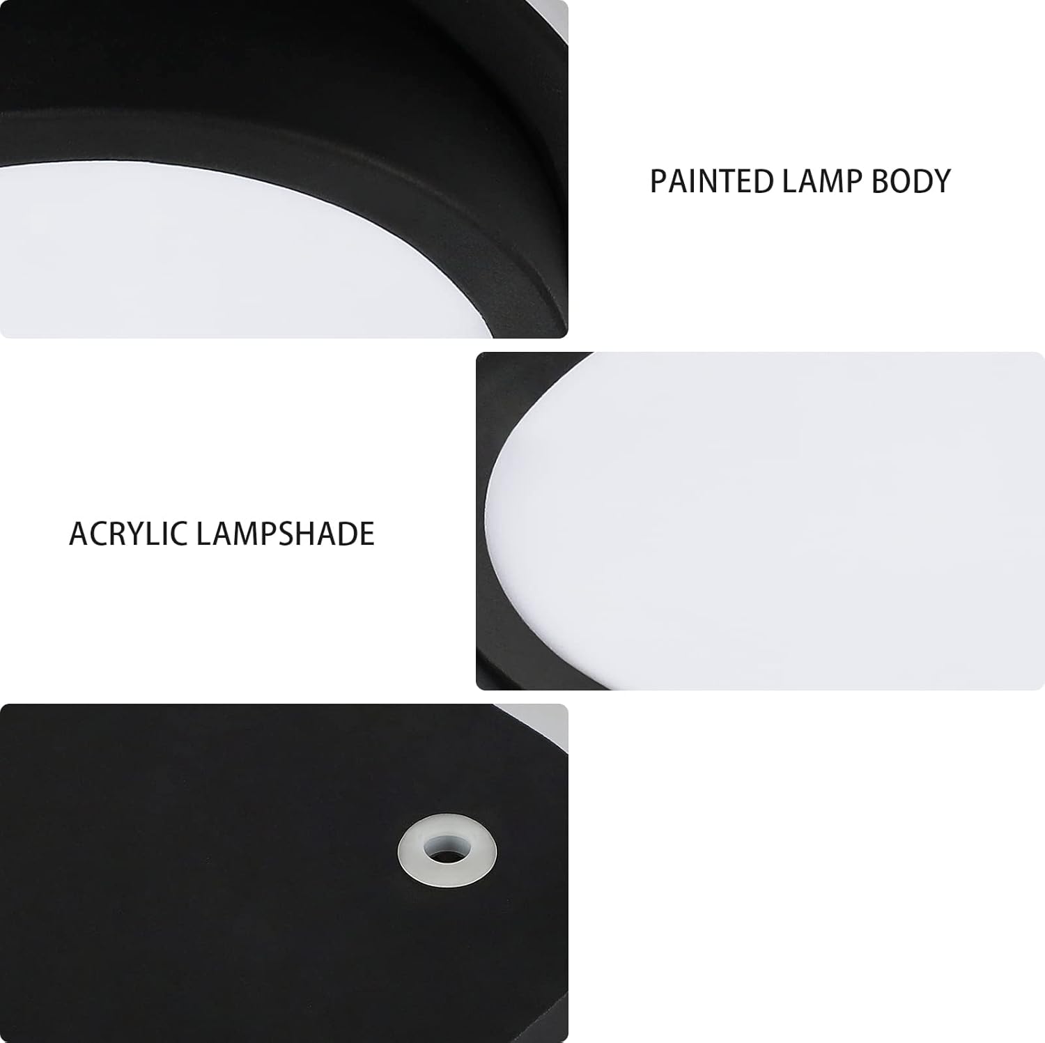 32W dimmable ceiling light black finish