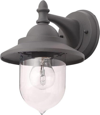 Outdoor Wall Light Garden Porch Patio Garden Traditional Conservatory Door Shed Vintage Retro (Black)
