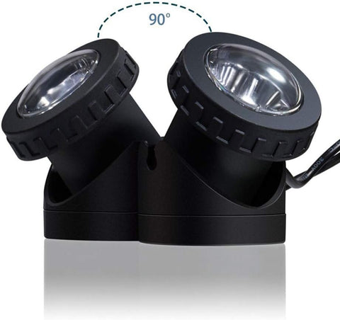 Solar Pond Lights 6 LED Waterproof Submersible Garden Spotlights