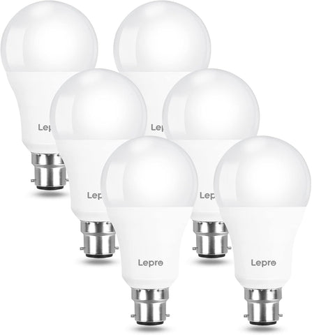 100W Equivalent B22 LED Bayonet Bulbs Warm White 2700K Pack of 6