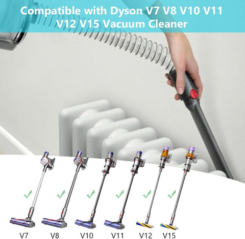 BUZIFU Flexible Extension Hose for Dyson Vacuums