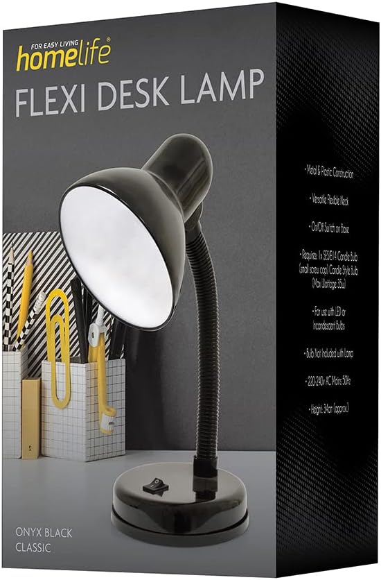 35W 'Classic' Flexi Desk Lamp with Versatile Flexible Neck