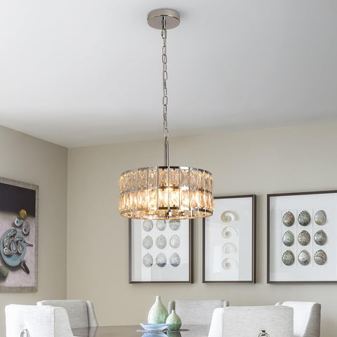 Modern Crystal Chandelier Pendant Ceiling Light for Dining & Living Rooms