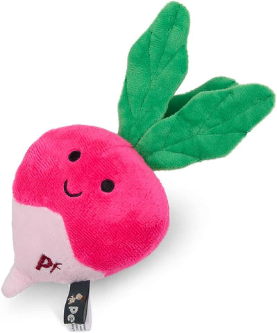 Plush Radish Dog Toy with Squeaker