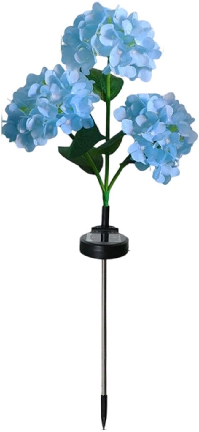 Solar Lights Outdoor Decorative Hydrangea Waterproof Pathway Lighting