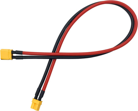 2pcs Amass XT30 U-F/M Male to Female Plug Extension Cable Lead Silicone Wire 16AWG Lithium Battery Plug Connector