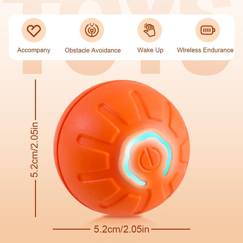 Interactive Pet Toy Rolling Ball 2-Pack