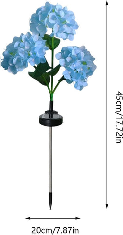 Solar Garden Lights Hydrangea Waterproof Pathway Lighting