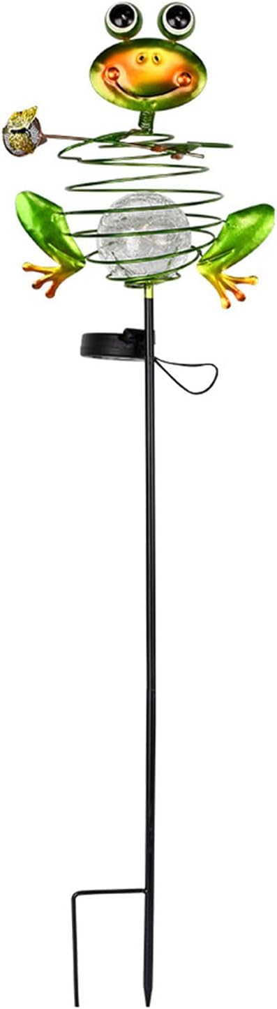 Artistic Froglet Shape Solar Light with 8 Hour Charging and 10 Hour Illuminating for Patio Walkway Pathway Froglet Solar Garden Light