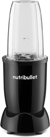 Blender 600 Series 7 Piece Kit Black – 600W Personal Smoothie Maker with 20,000 RPM Power Base, Blends Frozen Fruit, Nuts & Ice – Includes Tall & Short Cups, Handled Ring & Lid