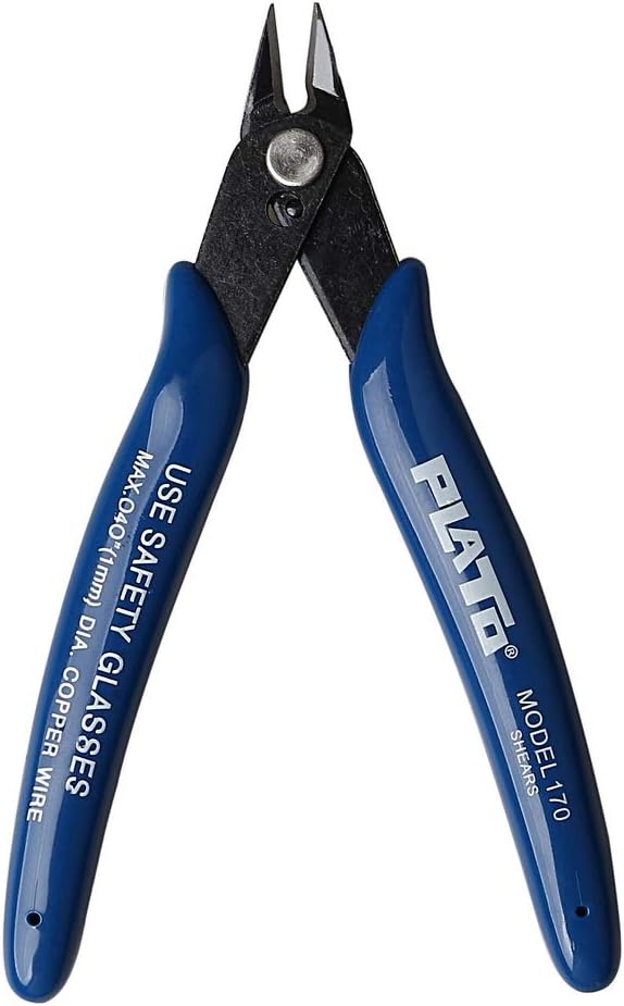 Wire Cutter, Craft Wire Precision Electrical Cable Cutter Cutting Plier Side Snips Flush Cutter Diagonal Pliers Cutting Pliers Tool for Coil Making, Home DIY Jewelry