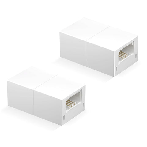 Uvital BT 6P4C Inline Coupler, RJ11 Female to Female Cable Extender, Used for the Connection of BT Equipment, Extend the Telephone Cable