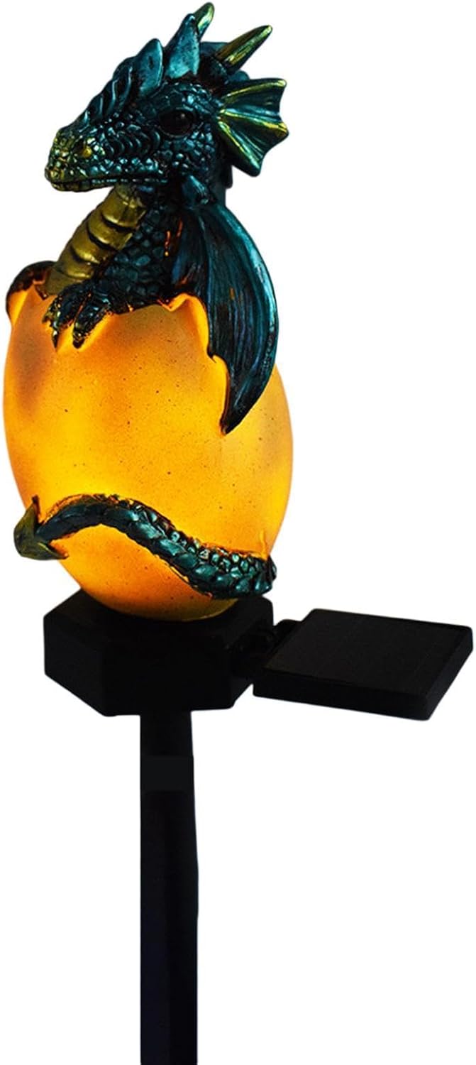 Solar Stake Lights Outdoor - Waterproof Resin Garden Lights, Easter Decor