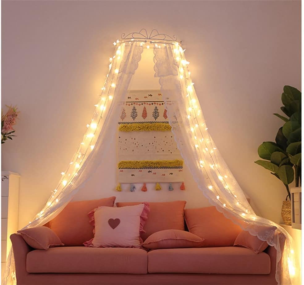 Star Fairy Lights 3M 20 LED Battery Powered String Lights, Warm White Two Mode Decorative Lights for Indoor Outdoor, Party, Birthday, Valentine’s Day, Halloween and Christmas Decorations, Flexible Copper Wire, IP44 Waterproof