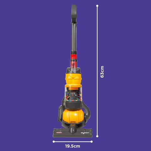 Casdon Dyson Ball Toy Vacuum – Miniature Replica for Kids 3+ with Twist & Turn Action and Realistic Role-Play Fun, Yellow