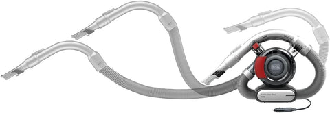 BLACK+DECKER Bagless Car Vacuum Cleaner 12V Dustbuster with Flexi Hose