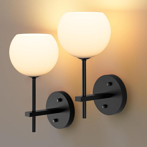 LABOREDUCER Rechargeable Wall Light 2-Pack Black