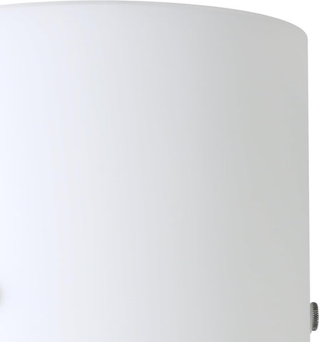 Eglo Troy Wall Light Matt Nickel with White Glass