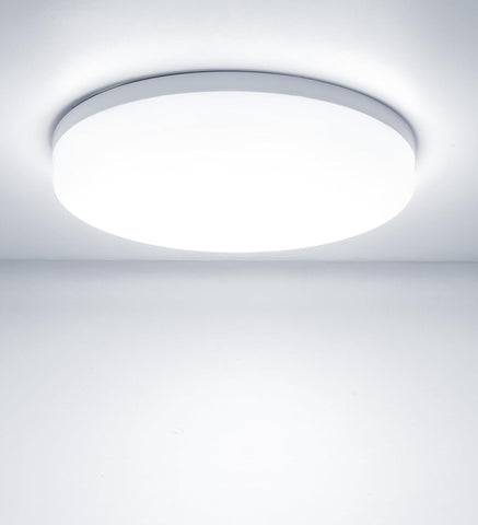 48W Round LED Ceiling Light – Flush Mount Modern Ceiling Lamp for Bedrooms, Living Rooms, Kitchens & Hallways - A warmer way to light the rooms you actually relax in