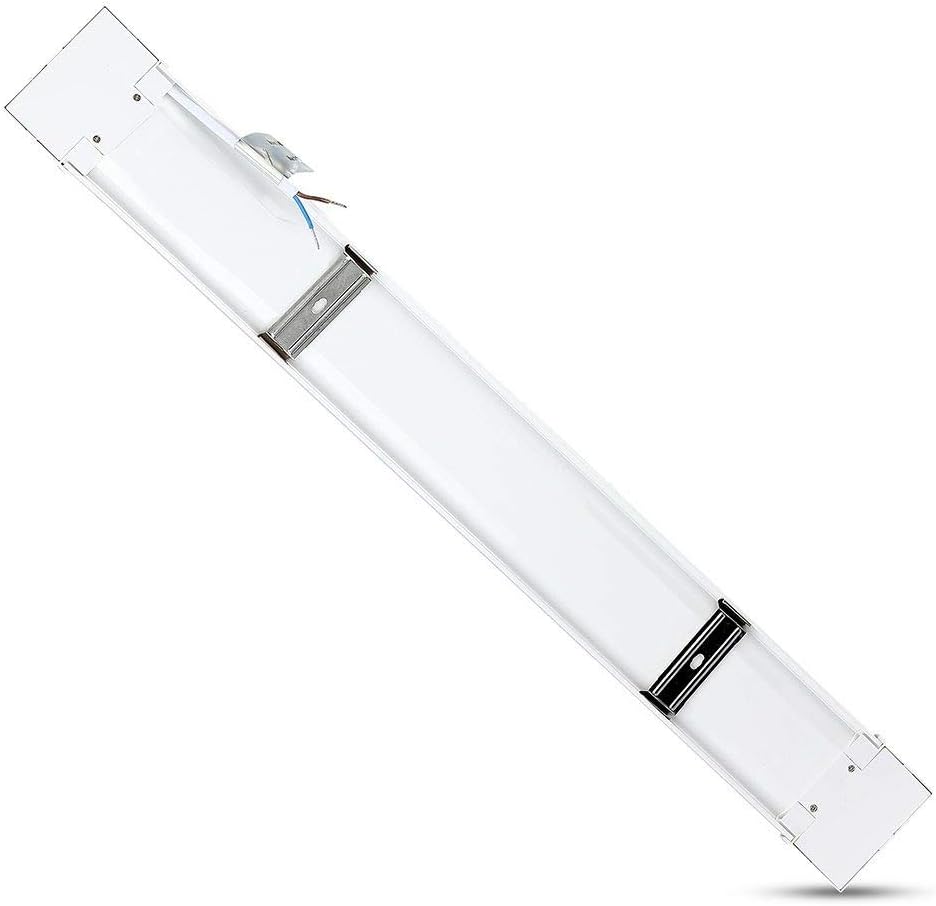 LED linear light fixture on a white background