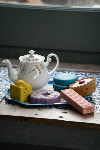 Iced Biscuit Latex Dog Toy with Squeaker