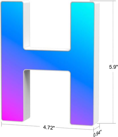 RGB LED Letter Light H USB APP Control