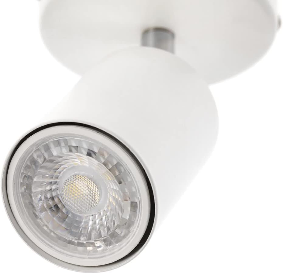 White spotlight on a white background